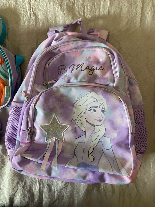 Conjunto mochila, lancheira e estojo