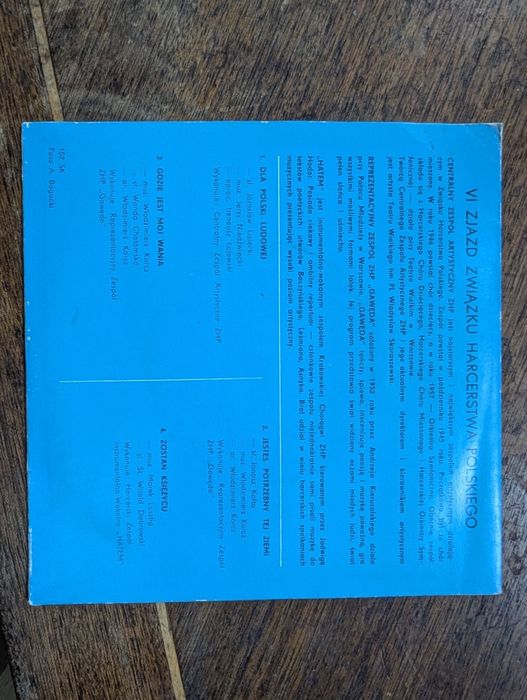 Vinyl 7" / ZHP Gawęda – Jesteś potrzebny tej ziemi 1977 Tonpress