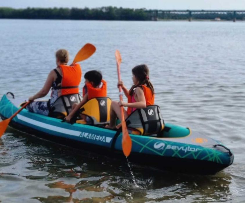 Kayak insuflavel Sevylor 3 lugares