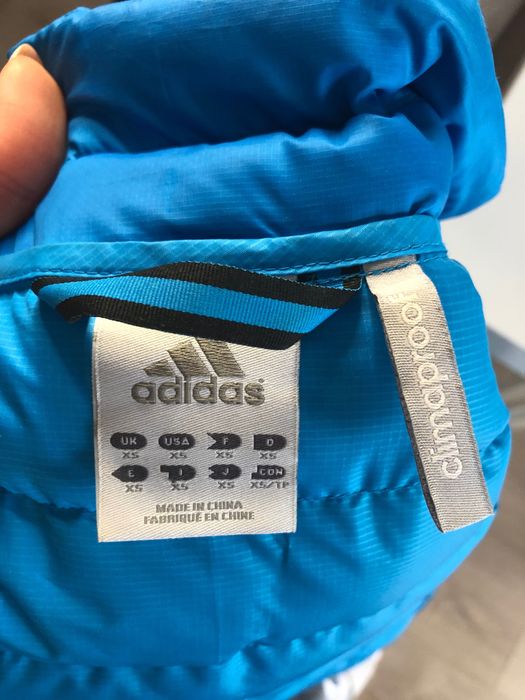 Bezrękawnik puchowy Adidas XS niebieski