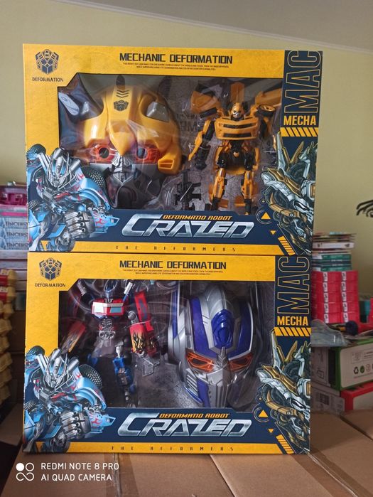 Набір маска і трансформер Оптімус Прайм і Бамблбі робот Бамблби набор