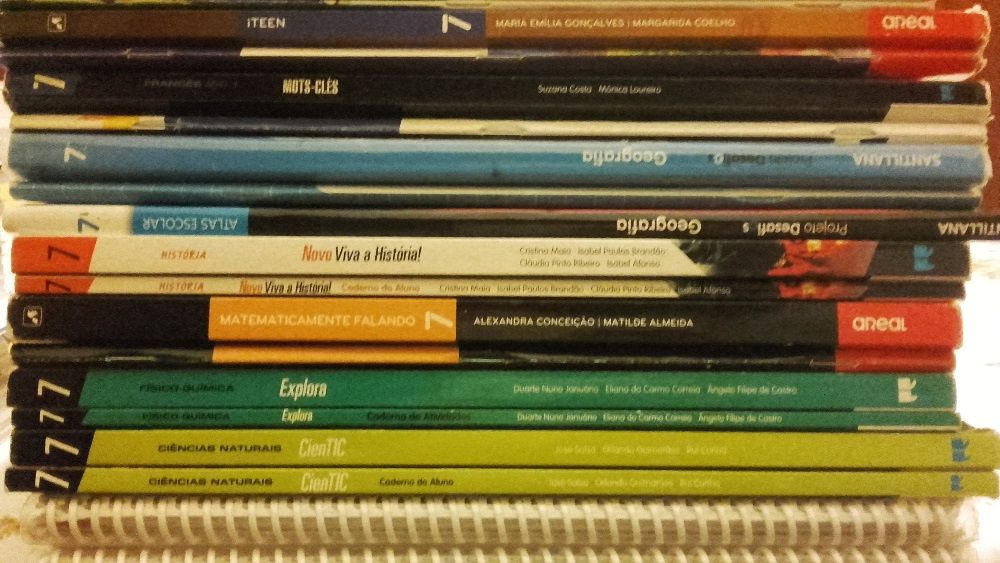 Livros Escolares 7º Ano (Conjunto 2)