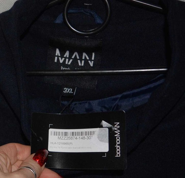 Wiosenno-jesienny plaszcz męski Boohoo 3XL