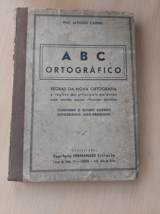 Livro abc ortográfico Alfredo cabral