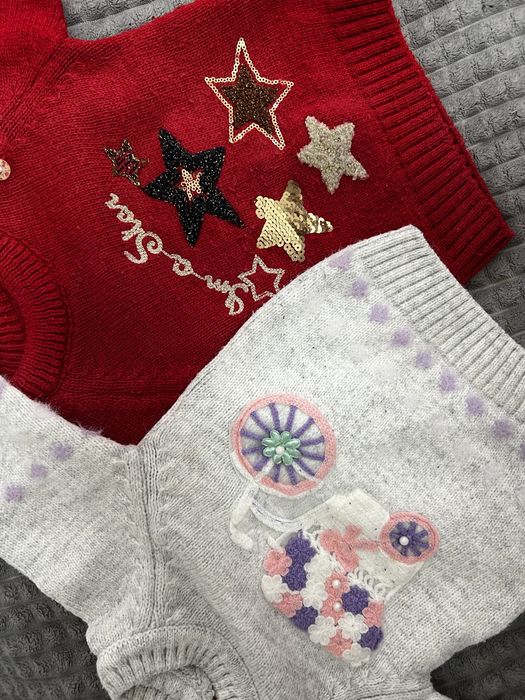 Теплий светр(кофта) на дівчинку (ціна за дві)