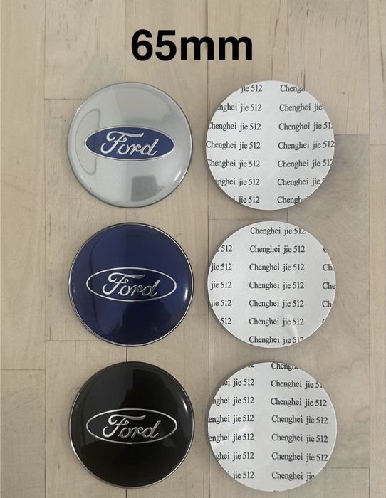 Conjunto Centros Tampas Ford 54mm 56mm 60mm 63mm 65mm 68mm