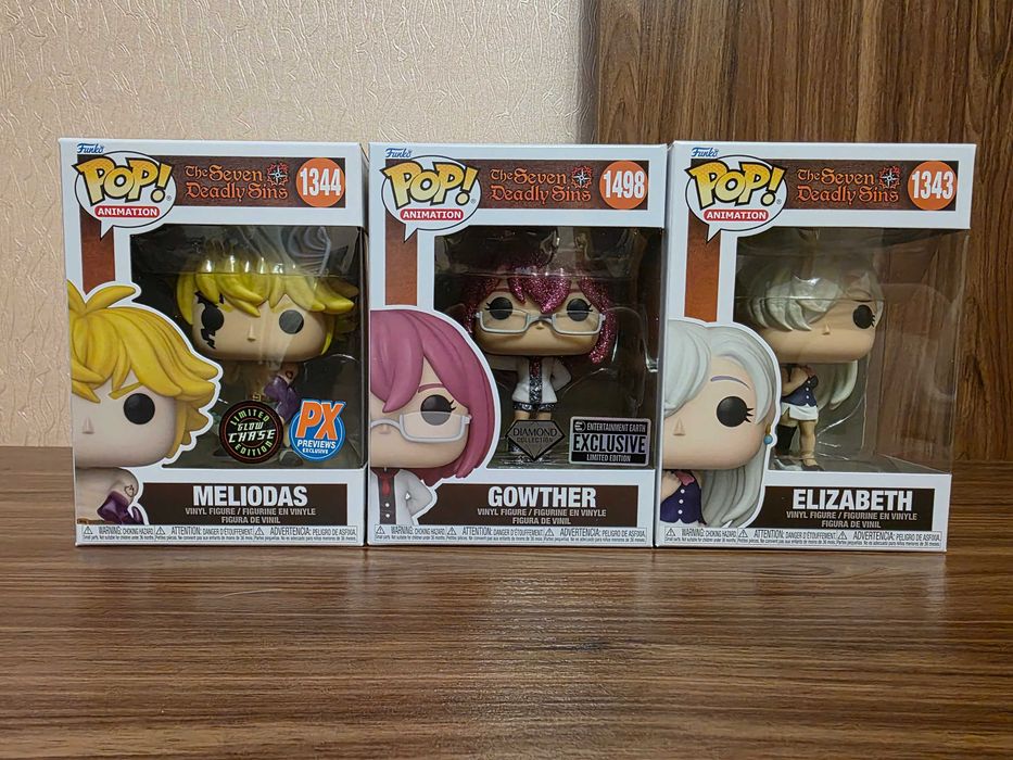 Фігурки Funko Pop Seven Deadly Sins, Семь Смертных Грехов