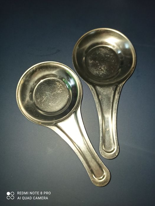 Нержавеющие ложки, подставки под ложки. 2 шт