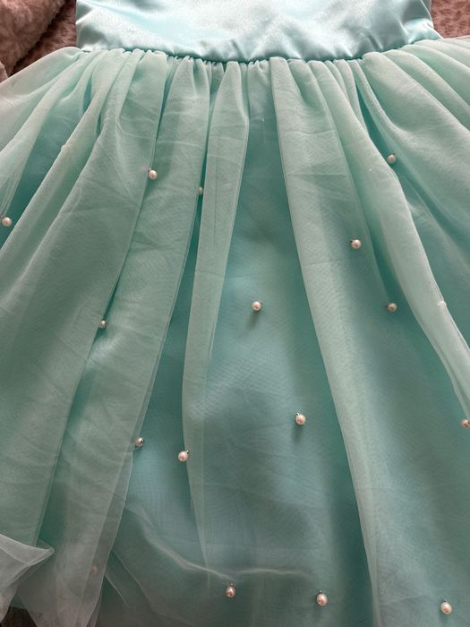 Vestido verde água