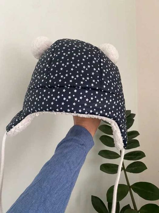 Czapka niemowlęca zimowa Petit Bateau rozmiar 47/49