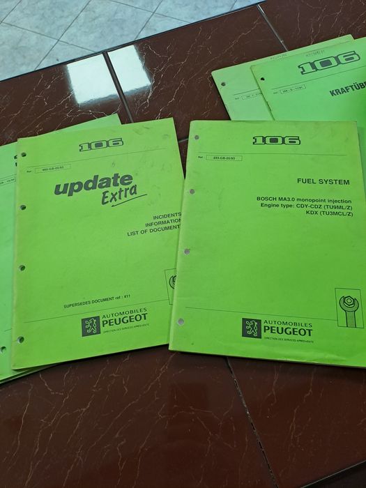 Dokumentacja serwisowa Peugeot 106, serwisówki