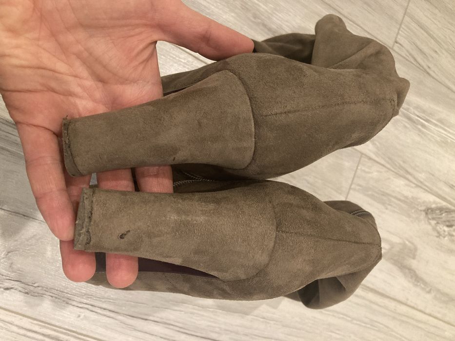 piekne brazowe kozaki TAMARIS 40 wysokie