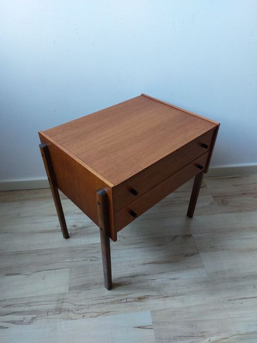 niciak / szafka / organizer tekowy proj.  lata 70-te marki Horn Moebel