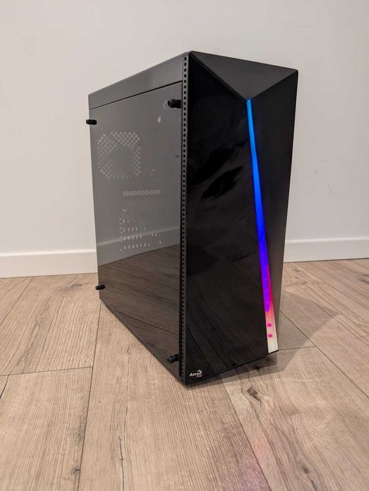 Komputer PC RTX 3050 8GB Ryzen 5 5500 8GB SSD Do Gier RBG