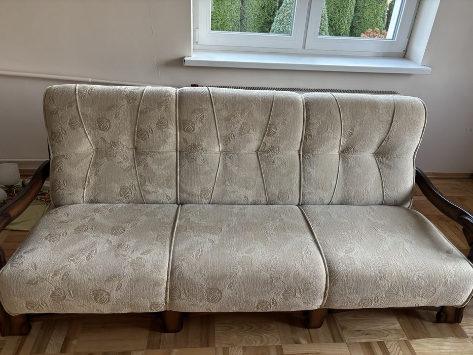 Komplet mebli do salonu: sofa, 2 fotele, stolik, stolik TV