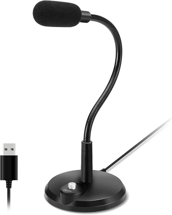 Mikrofon PC USB pojemnościowy przycisk wyciszenia gier stream EGM-01