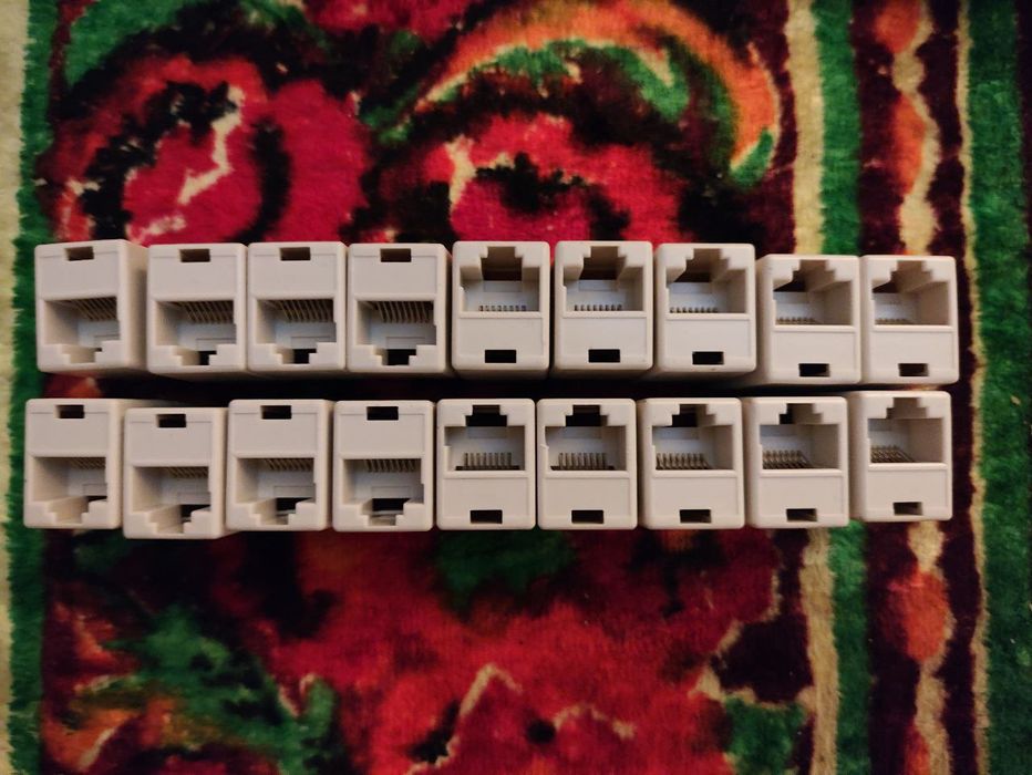 Соединитель витой пары RJ45 Джойнер RJ45 Cat5e Cat6