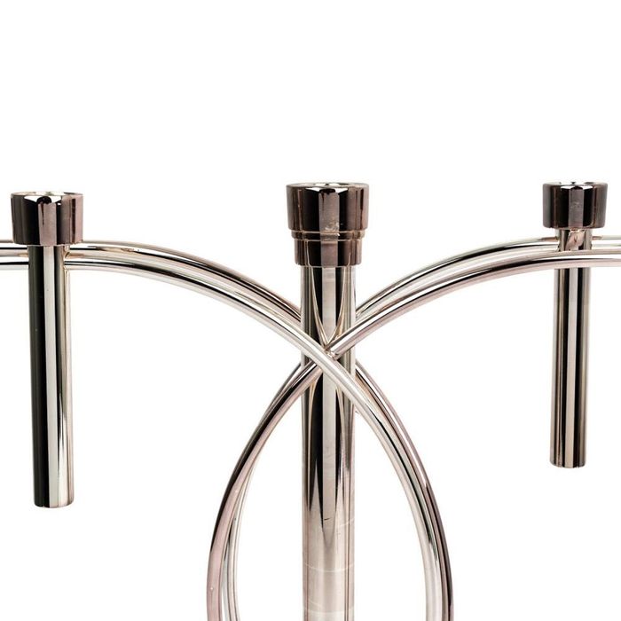 Castiçal grande FINK de cinco braços, prateado, século XXI