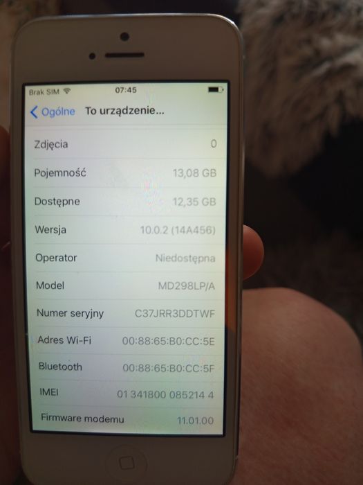 iPhone 5s (Model A1429, EMC 2610).