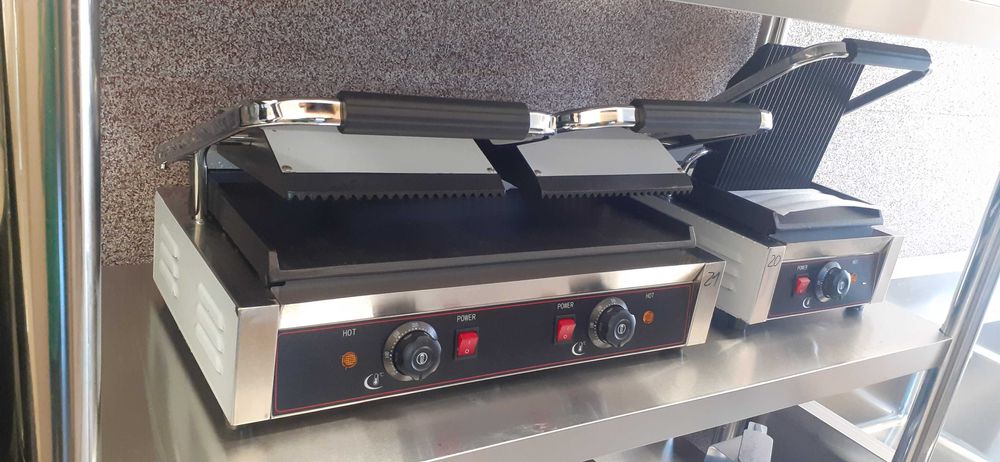 Grill Elektryczny podwójny ryflowany Nowy Profesjonalny 3,6KW Wysyłka