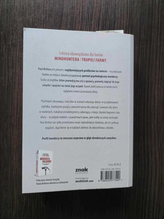książka "Profil mordercy" Paul Britton