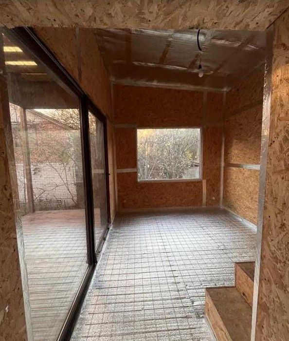 Монолітно каркасний одноповерховий будинок 2 кімнати