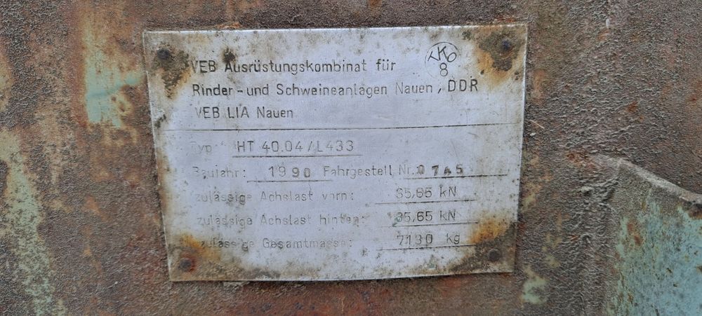 Wóz paszowy,  Paszowóz, HT 40.04/L433 rozścielacz  słomy