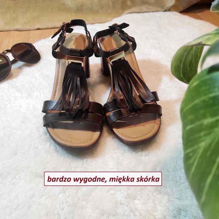 Sandałki z frędzlami - Jenny Fairy, rozm. 36