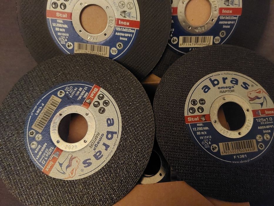 100 sztuk tarcz do cięcia abras 125mm x 1mm tarcze do szlifierka