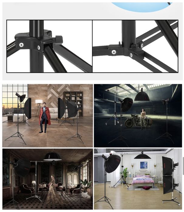 JINBEI MZ-3000FP 3м стійка для фото-відео обладнання MZ-3800, MZ-4800