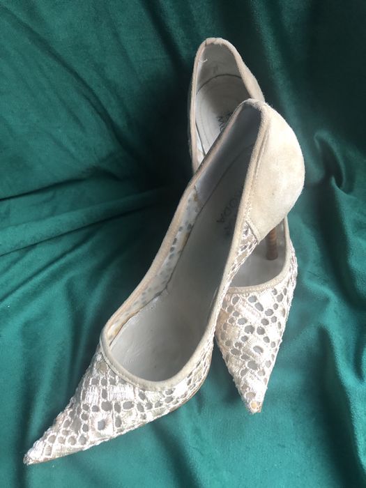 Szpilki Prima Moda roz.37 ażurowe