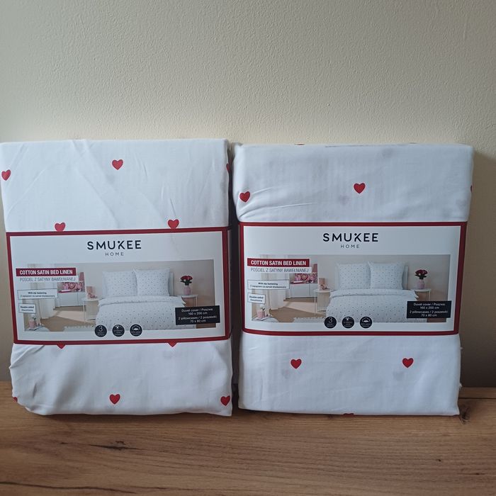 Pościel bawełniana walentynkowa 160x200