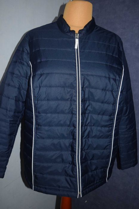 Piękna kurtka puchowa nowa z lampasami lekka nowa_48