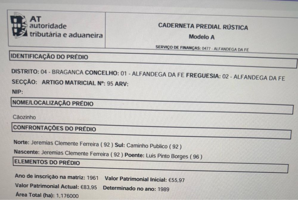 Terreno agricola com 11.760 m2