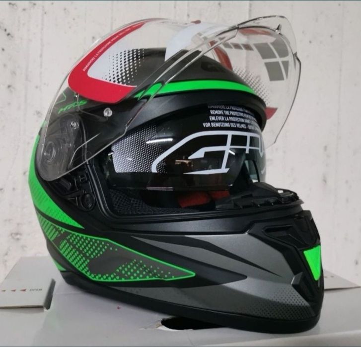 Capacete Givi 50.6 Stoccarda Follow Titanium Green ( NOVOS )
