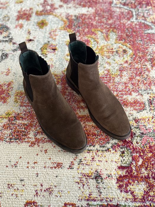 Botas camurça castanhas 45 Manfield