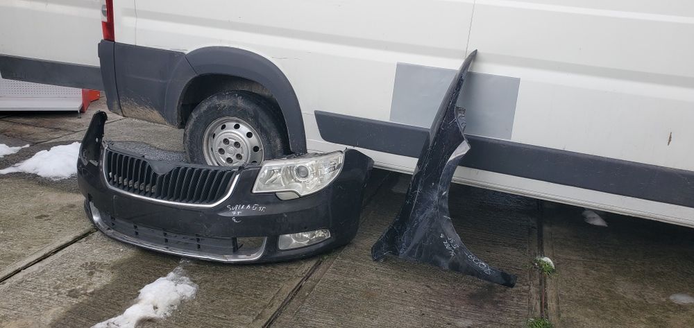 Бампер крило фара skoda superb 2
