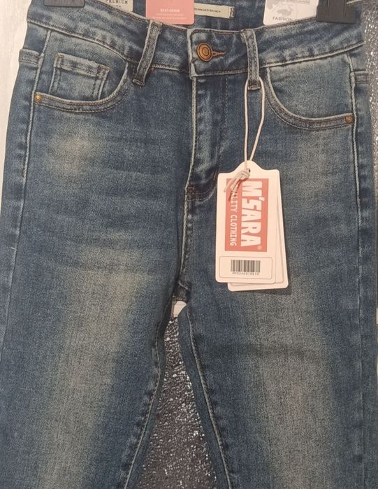 Jeansy skinny damskie S