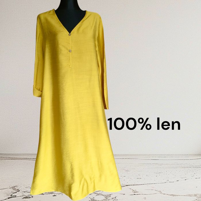 Sukienka damska lniana len 100% rozmiar L
