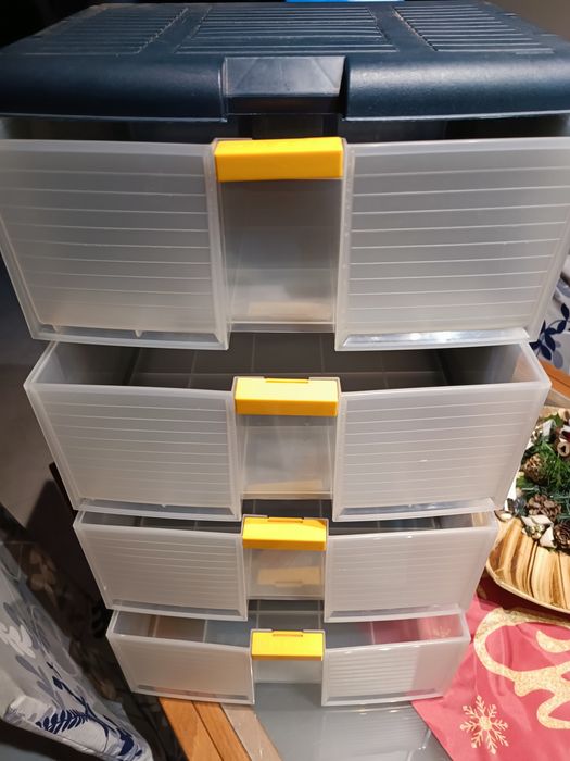 Armário de Arrumação – 4 Gavetas (Azul)