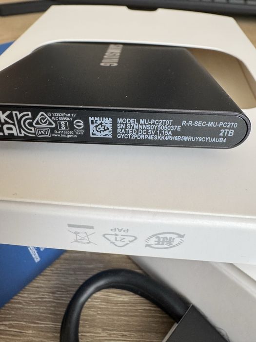 Ssd Samsung T7 2 TB Повна комплектація Швидкий