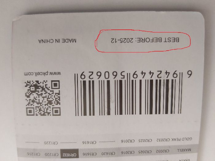 Литиевая батарейка PKCELL CR1632 (пульт Toyota Lexus, датчики TMPS)5шт