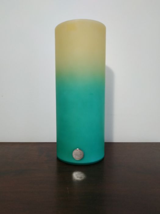 Candeeiro de mesa vidro fosco Vintage