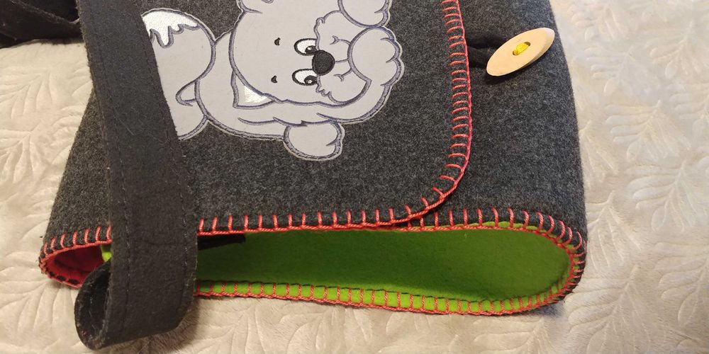 Torba z naszytym kotem