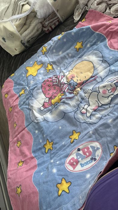 Набор детский в постель ,пеленки наволочки плед пелюшки baby born