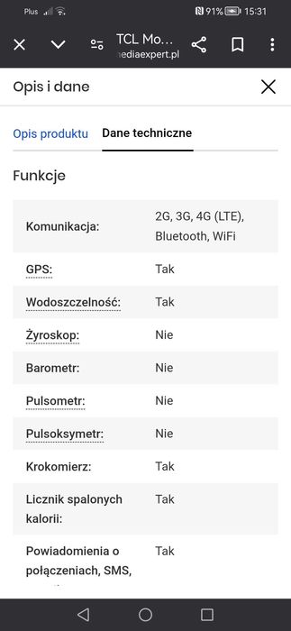 Smart watch movetime MT40