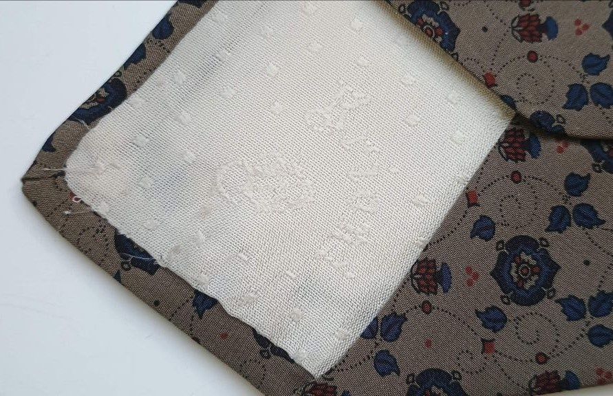 Галстук Brioni Бежево-синий геометрический галстук из шелка 58"Италия