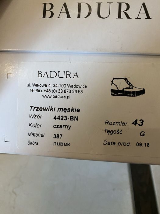 Черевики BADURA зимові