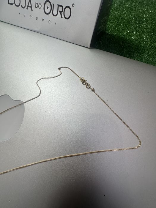 Fio Malha barbela em Ouro 19k (45cm)