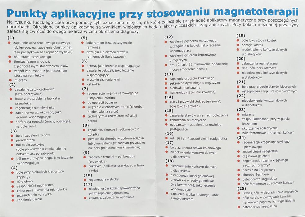 Magnetoterapia-urządzenie